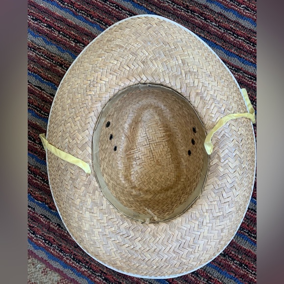 Vintage Hats Lot 2 Straw Hats Cowboy Country Western - Picture 4 of 10